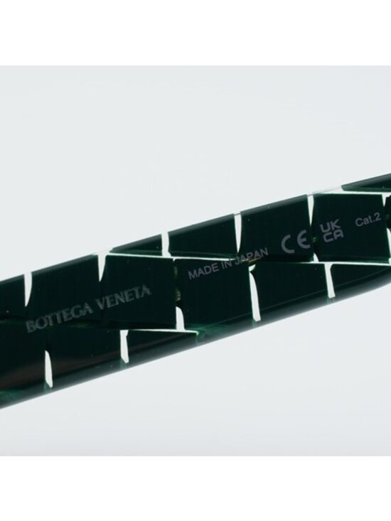 Bottega Veneta BV1035S 004 Sunglasses Green Cat Eye Frame, Green Lenses main image 4
